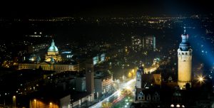 New Town Hall Leipzig at Night